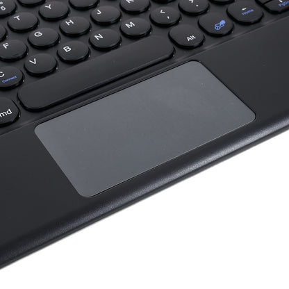 250 10 Inch Portable Bluetooth Keyboard Ultra-thin Magnetic Wireless Keyboard with TouchPad/Round Keycaps for Tablets Mobile Phones