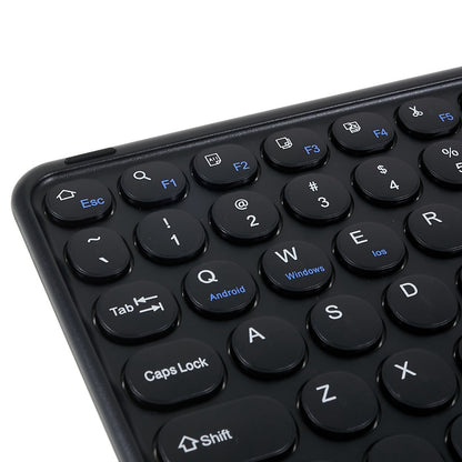 250 10 Inch Portable Bluetooth Keyboard Ultra-thin Magnetic Wireless Keyboard with TouchPad/Round Keycaps for Tablets Mobile Phones