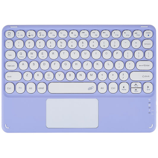 250 10 Inch Portable Bluetooth Keyboard Ultra-thin Magnetic Wireless Keyboard with TouchPad/Round Keycaps for Tablets Mobile Phones