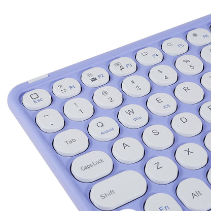 250 10 Inch Portable Bluetooth Keyboard Ultra-thin Magnetic Wireless Keyboard with TouchPad/Round Keycaps for Tablets Mobile Phones