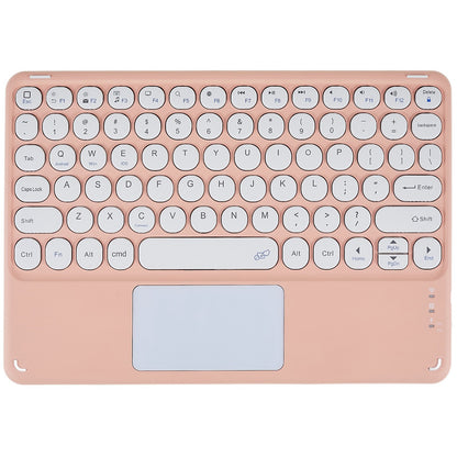 250 10 Inch Portable Bluetooth Keyboard Ultra-thin Magnetic Wireless Keyboard with TouchPad/Round Keycaps for Tablets Mobile Phones