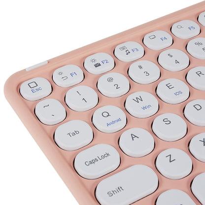 250 10 Inch Portable Bluetooth Keyboard Ultra-thin Magnetic Wireless Keyboard with TouchPad/Round Keycaps for Tablets Mobile Phones