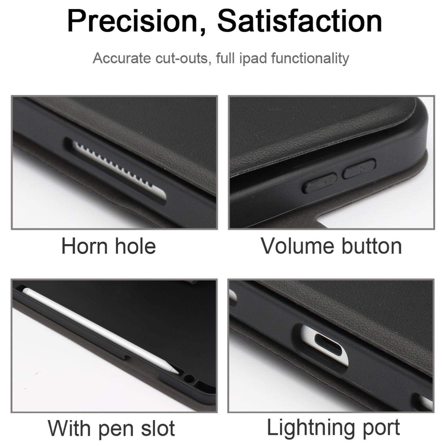 6212 For iPad 10.2 (2021)/(2020)/(2018)/iPad Air 10.5 inch (2019)/iPad Pro 10.5-inch (2017) Bluetooth Keyboard Case Wireless Keyboard Tablet Leather Cover with Stand/Pen Slot