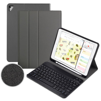 For iPad 9.7-inch (2017)/9.7-inch (2018)/Pro 9.7 inch (2016)/Air (2013)/Air 2 Textured PU Leather Cover Shell + Ultra Slim Wireless Bluetooth Keyboard Set
