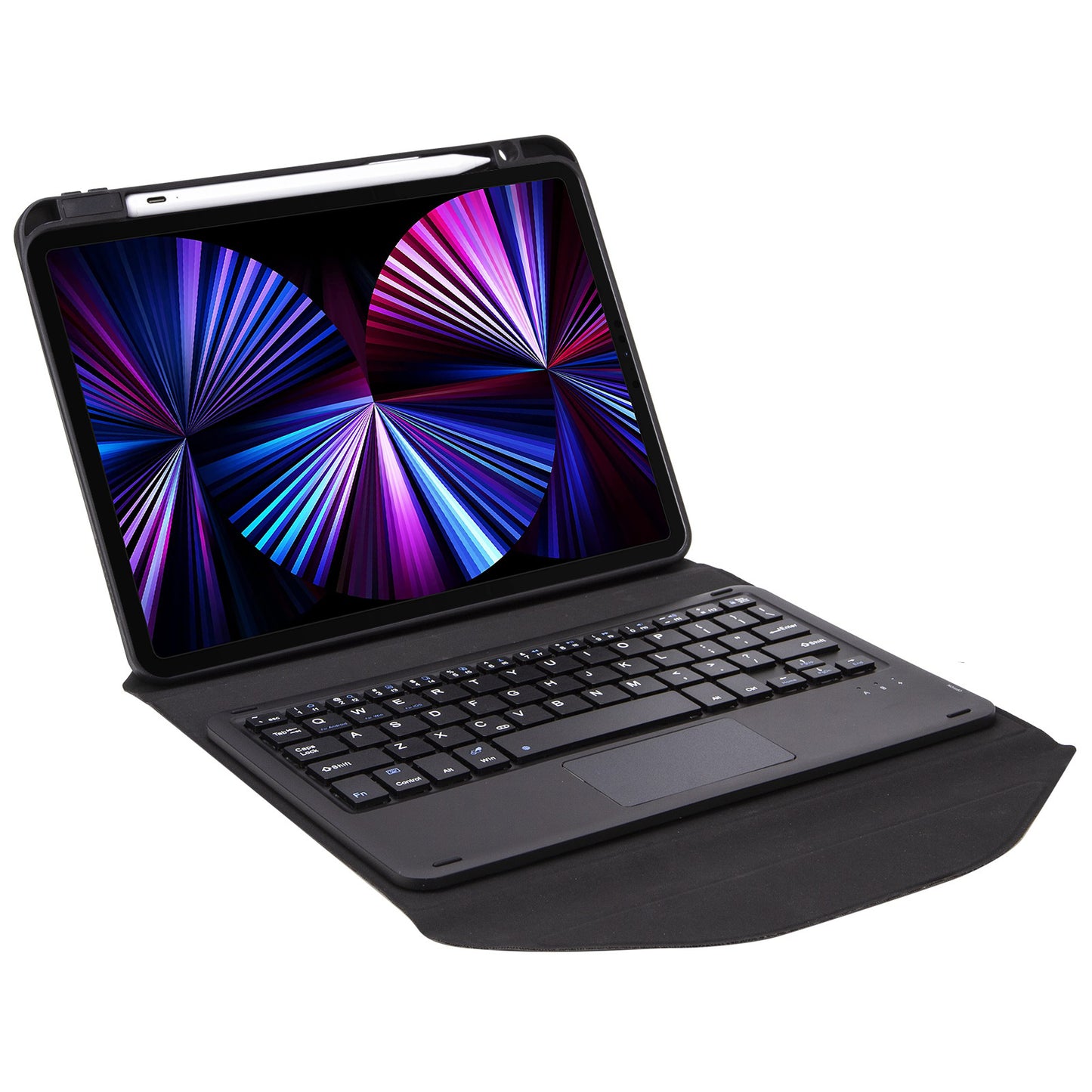 Z11B-A For iPad Pro 11-inch (2018)/(2020)/(2021) Bluetooth Keyboard Case with TouchPad Scratch Resistant Protective Cover Tablet Case with Pencil Slot