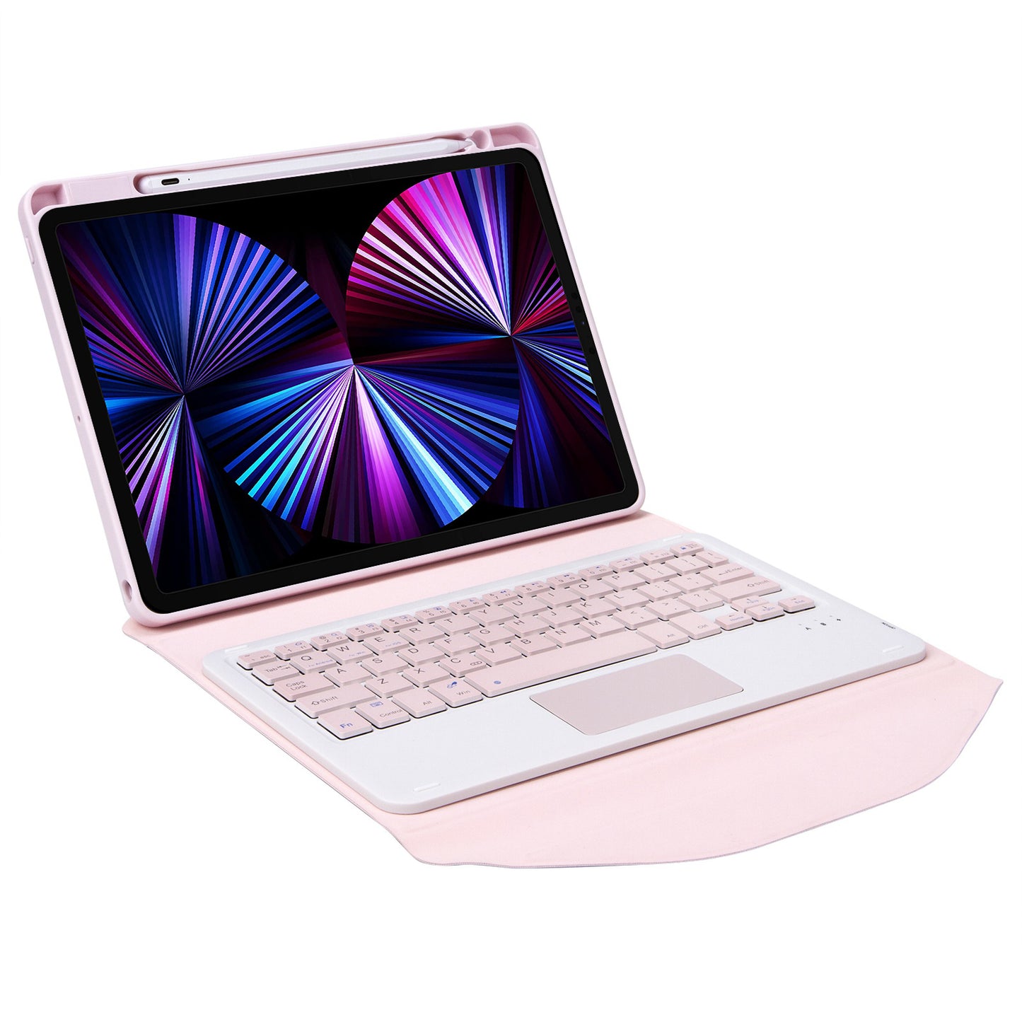 Z11B-A For iPad Pro 11-inch (2018)/(2020)/(2021) Bluetooth Keyboard Case with TouchPad Scratch Resistant Protective Cover Tablet Case with Pencil Slot