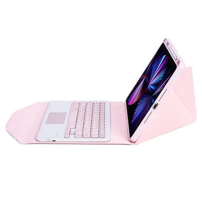 Z11B-A For iPad Pro 11-inch (2018)/(2020)/(2021) Bluetooth Keyboard Case with TouchPad Scratch Resistant Protective Cover Tablet Case with Pencil Slot