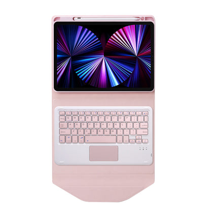 Z11B-A For iPad Pro 11-inch (2018)/(2020)/(2021) Bluetooth Keyboard Case with TouchPad Scratch Resistant Protective Cover Tablet Case with Pencil Slot