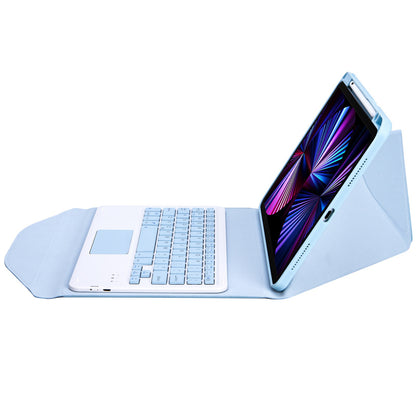 Z11B-A For iPad Pro 11-inch (2018)/(2020)/(2021) Bluetooth Keyboard Case with TouchPad Scratch Resistant Protective Cover Tablet Case with Pencil Slot