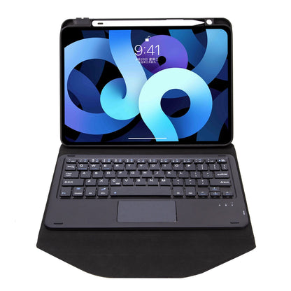 Z098B-A For iPad Air (2020)/(2022) Wireless BT Keyboard Case with TouchPad Scratch-Proof Protective Cover Tablet Case with Pencil Slot