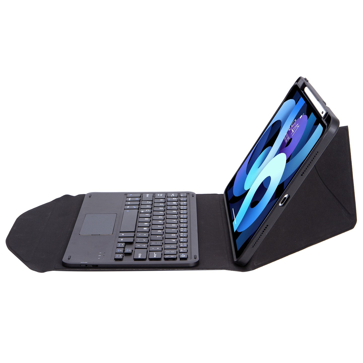 Z098B-A For iPad Air (2020)/(2022) Wireless BT Keyboard Case with TouchPad Scratch-Proof Protective Cover Tablet Case with Pencil Slot