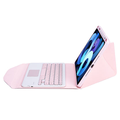 Z098B-A For iPad Air (2020)/(2022) Wireless BT Keyboard Case with TouchPad Scratch-Proof Protective Cover Tablet Case with Pencil Slot