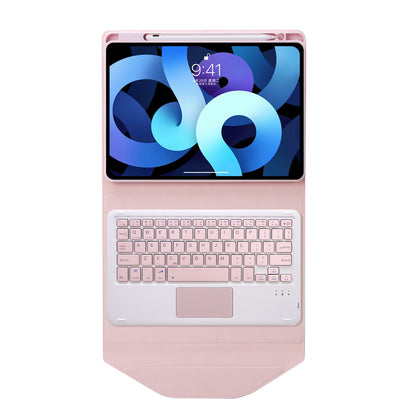 Z098B-A For iPad Air (2020)/(2022) Wireless BT Keyboard Case with TouchPad Scratch-Proof Protective Cover Tablet Case with Pencil Slot