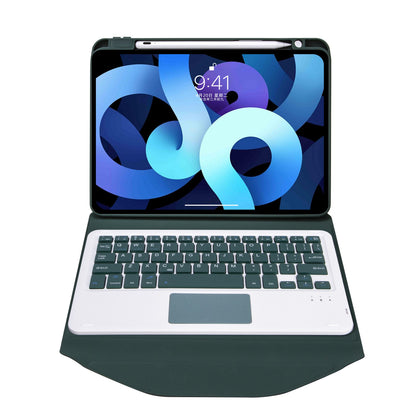 Z098B-A For iPad Air (2020)/(2022) Wireless BT Keyboard Case with TouchPad Scratch-Proof Protective Cover Tablet Case with Pencil Slot