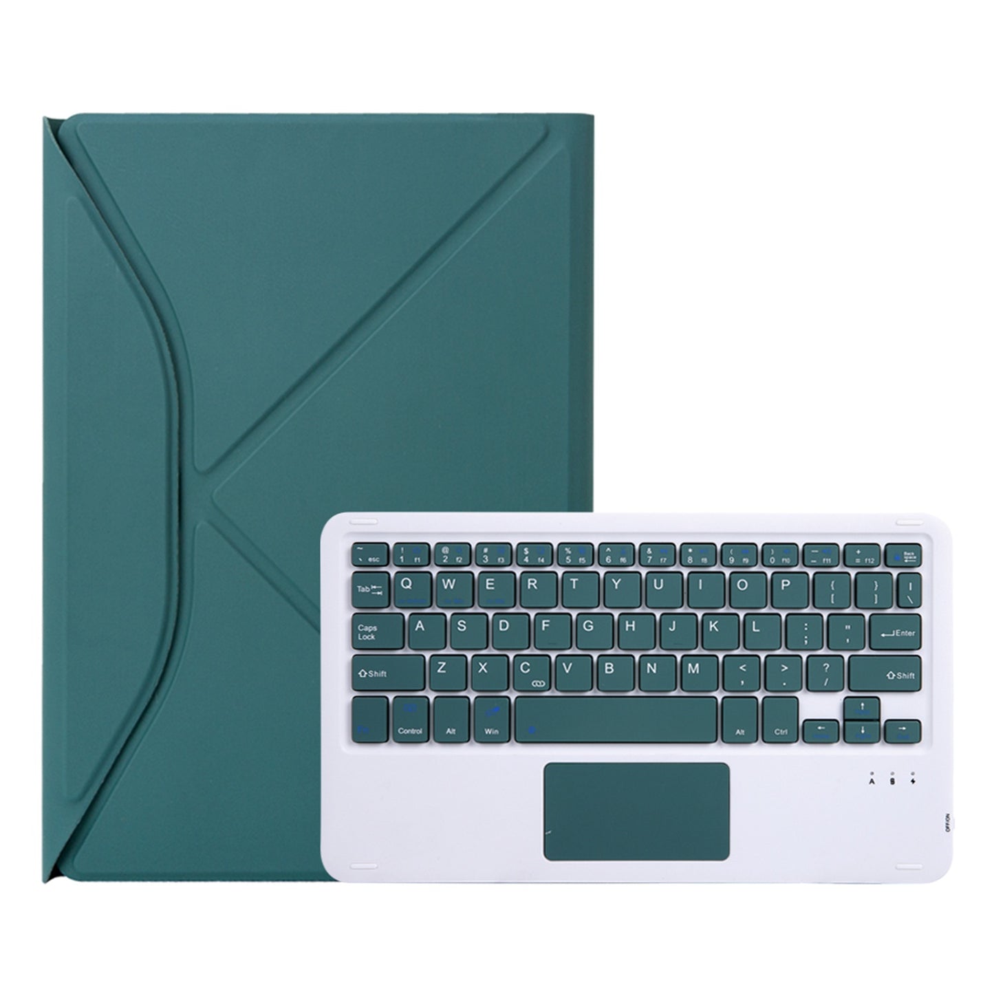 Z098B-A For iPad Air (2020)/(2022) Wireless BT Keyboard Case with TouchPad Scratch-Proof Protective Cover Tablet Case with Pencil Slot