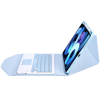 Z098B-A For iPad Air (2020)/(2022) Wireless BT Keyboard Case with TouchPad Scratch-Proof Protective Cover Tablet Case with Pencil Slot