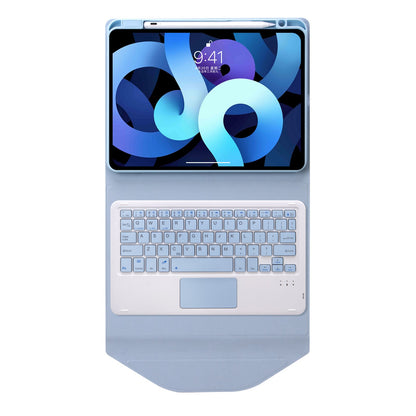 Z098B-A For iPad Air (2020)/(2022) Wireless BT Keyboard Case with TouchPad Scratch-Proof Protective Cover Tablet Case with Pencil Slot