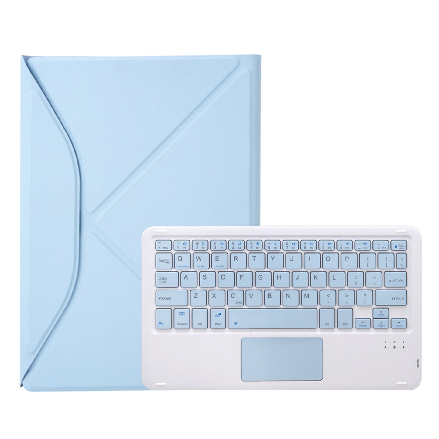 Z098B-A For iPad Air (2020)/(2022) Wireless BT Keyboard Case with TouchPad Scratch-Proof Protective Cover Tablet Case with Pencil Slot