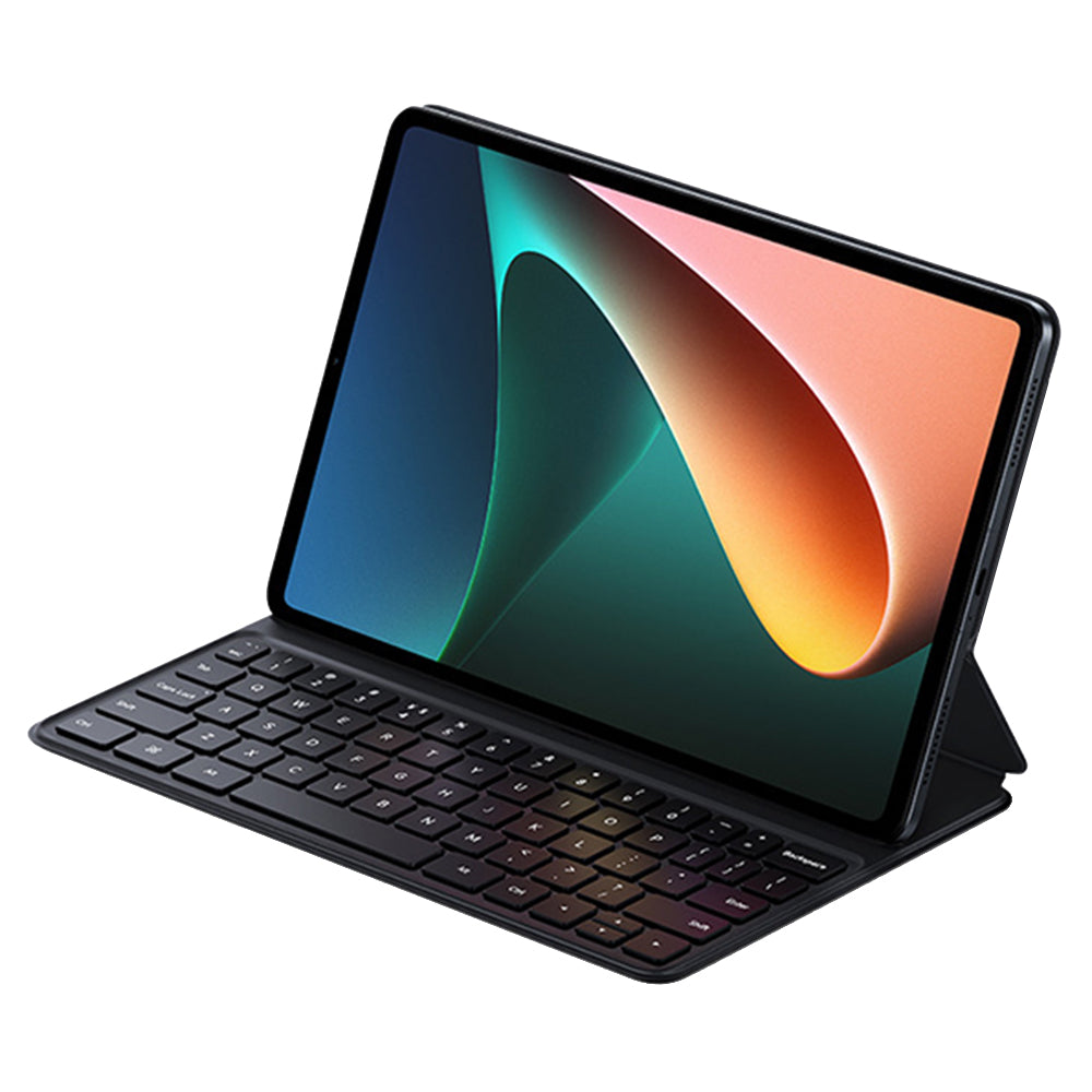 For Xiaomi Pad 5 / Pad 5 Pro, 63-Key Magnetic Keyboard Case Shockproof Stand Leather Cover Tablet Protective Case