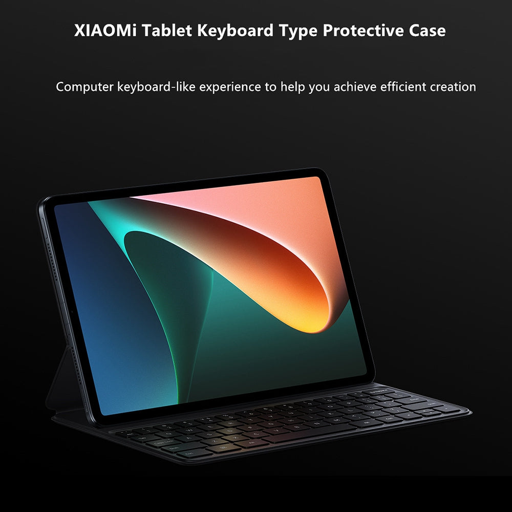 For Xiaomi Pad 5 / Pad 5 Pro, 63-Key Magnetic Keyboard Case Shockproof Stand Leather Cover Tablet Protective Case