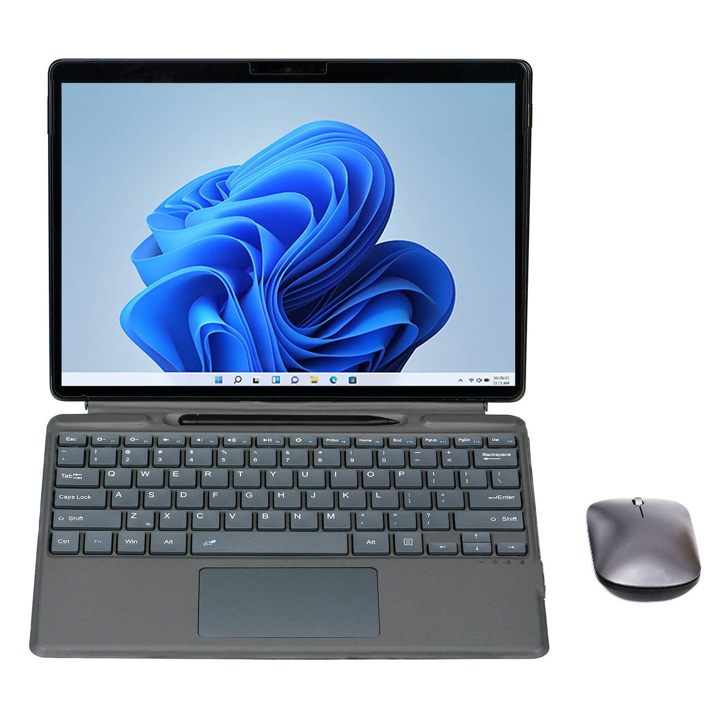 2089A for Microsoft Surface Pro 8 / X Laptop Magnetic Adsorption Bluetooth Wireless Keyboard with Touchpad