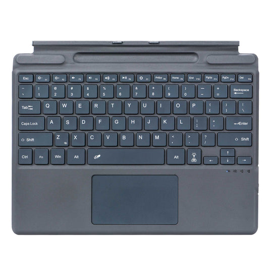 2089D for Microsoft Surface Pro 8 / X Magnetic Adsorption Colorful Light Bluetooth Wireless Keyboard with Touchpad
