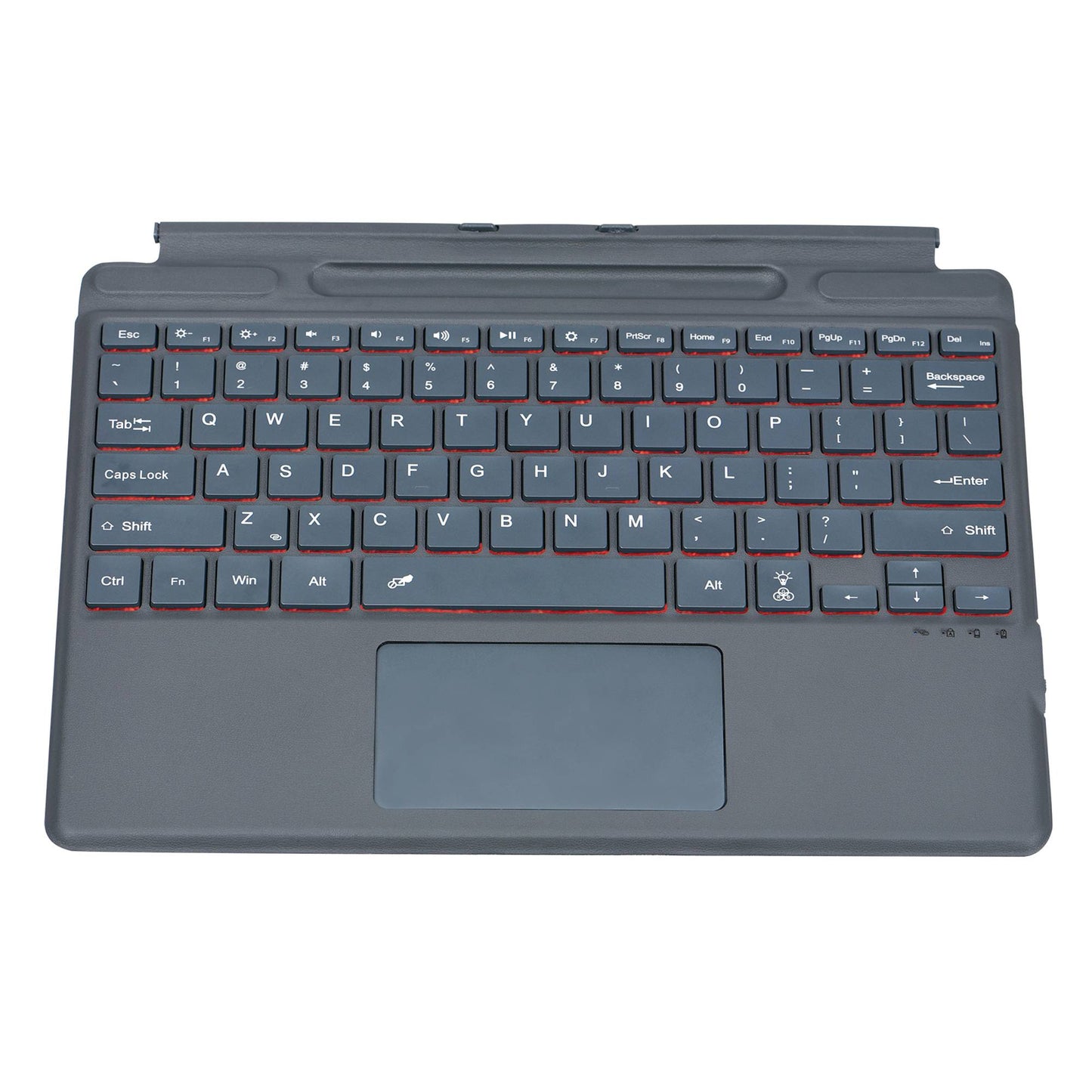 2089D for Microsoft Surface Pro 8 / X Magnetic Adsorption Colorful Light Bluetooth Wireless Keyboard with Touchpad