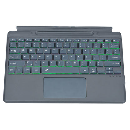 2089D for Microsoft Surface Pro 8 / X Magnetic Adsorption Colorful Light Bluetooth Wireless Keyboard with Touchpad