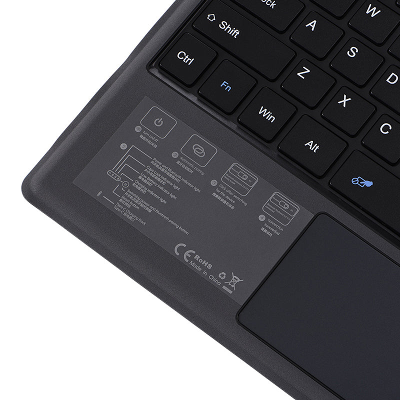 1089A for Microsoft Surface Pro 3 / 4 / 5 / 6 / 7 Laptop Magnetic Adsorption Bluetooth Wireless Keyboard with Touchpad