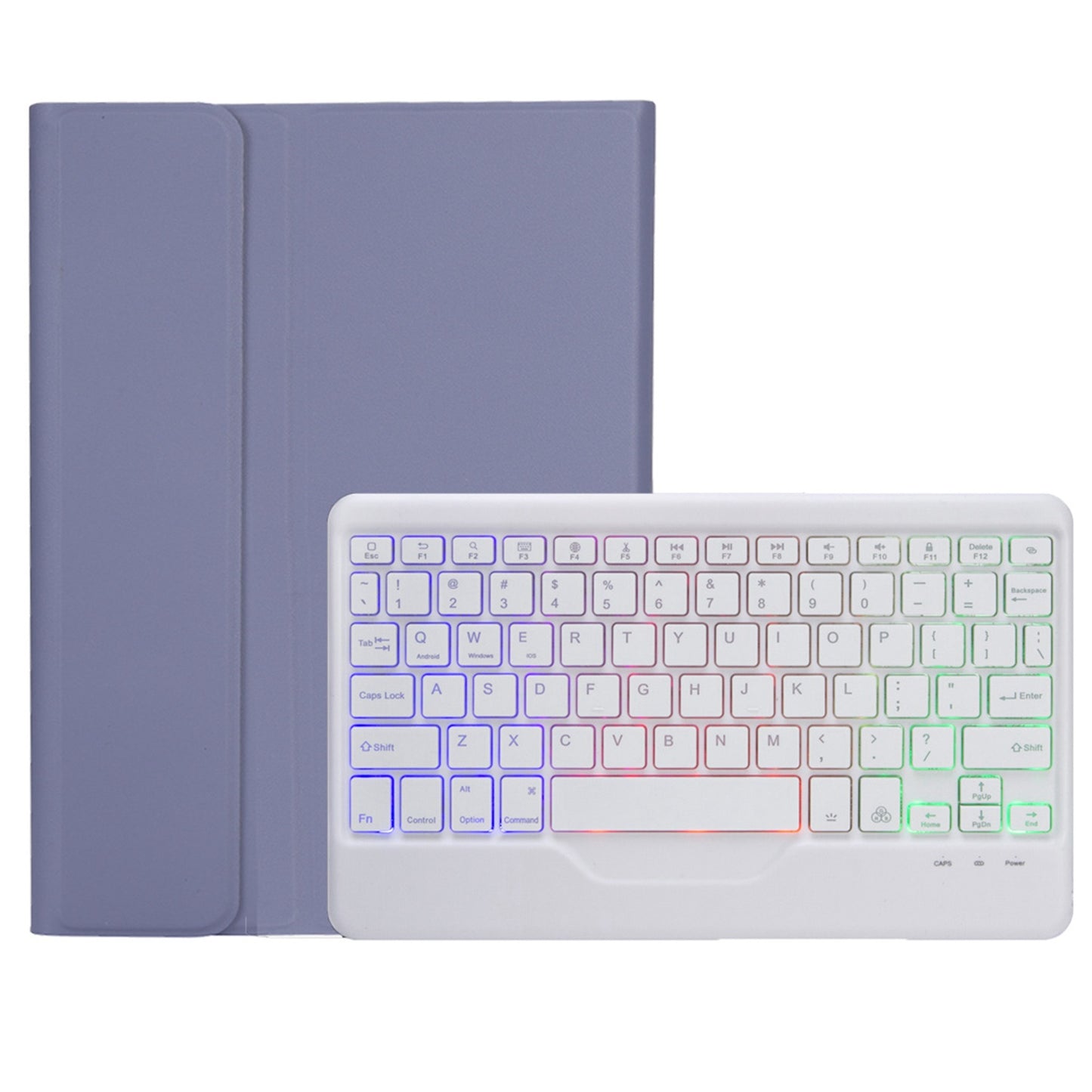 OP12-BS For Oppo Pad Air 10.4-inch PU Leather+TPU Protective Case with 3-Color Backlit Bluetooth Keyboard