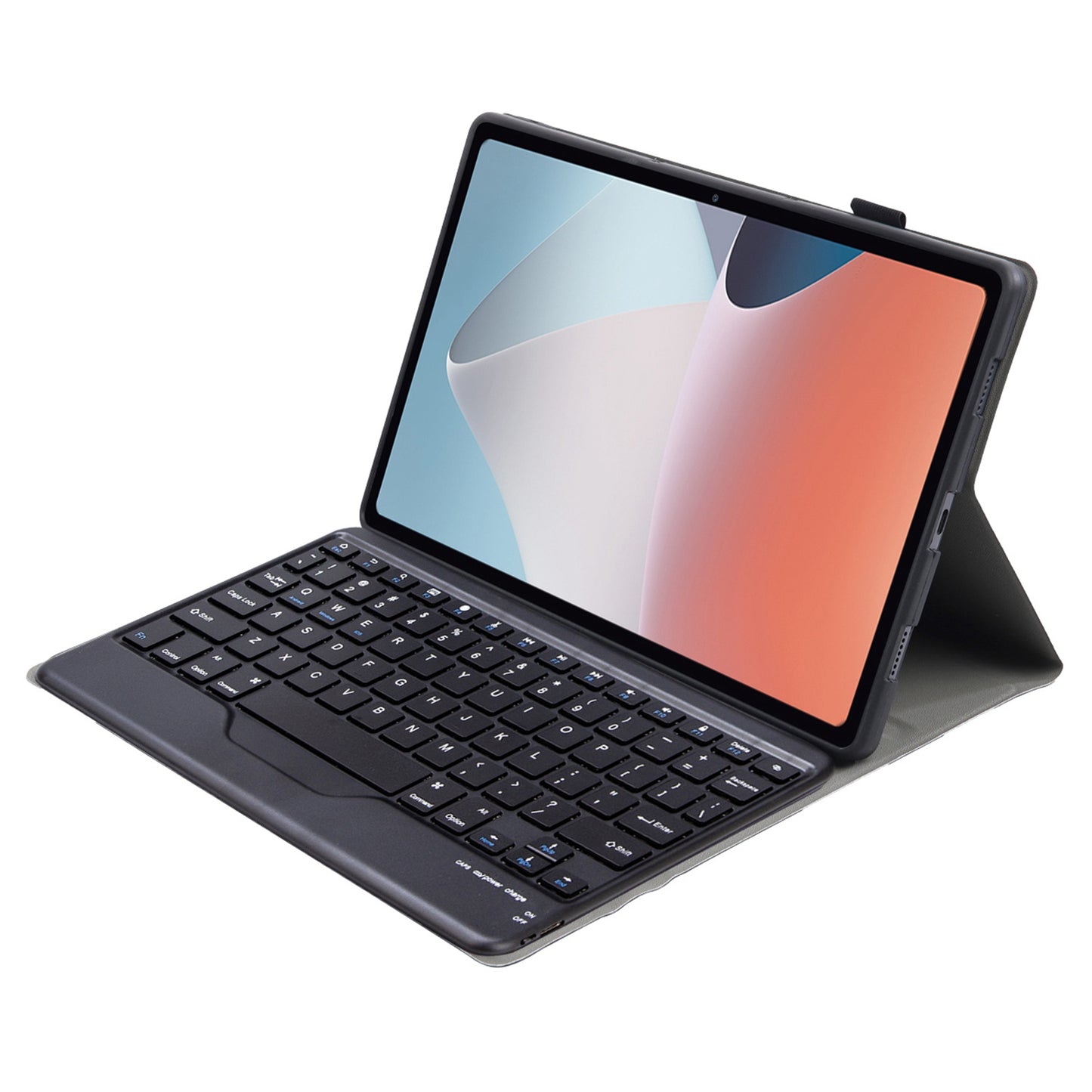 OP12-B For Oppo Pad Air 10.4-inch Protective Case with Removable Bluetooth Keyboard Anti-Drop Leather Stand Cover
