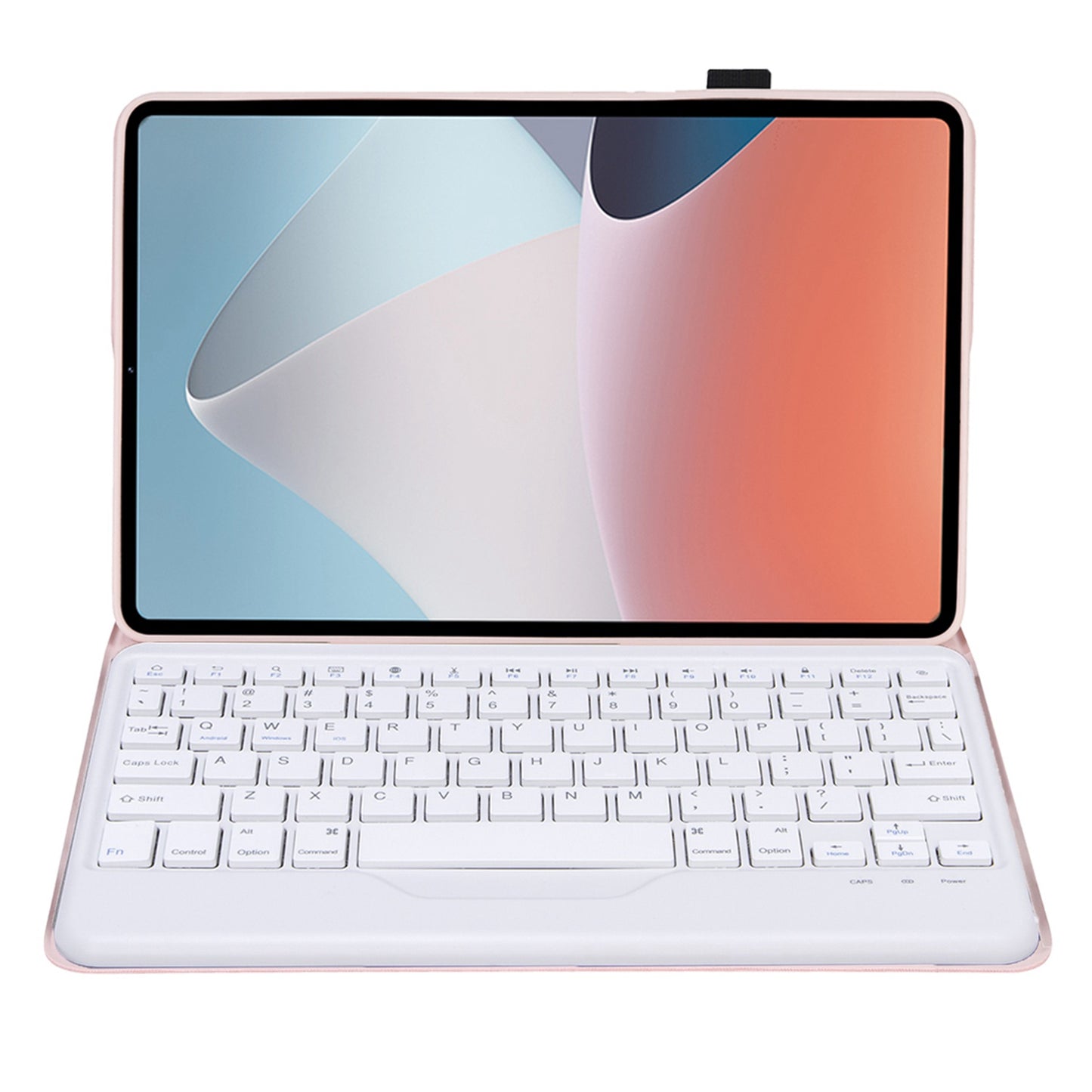 OP12-B For Oppo Pad Air 10.4-inch Protective Case with Removable Bluetooth Keyboard Anti-Drop Leather Stand Cover