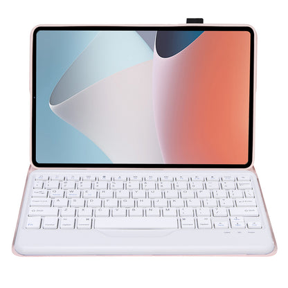 OP12-B For Oppo Pad Air 10.4-inch Protective Case with Removable Bluetooth Keyboard Anti-Drop Leather Stand Cover