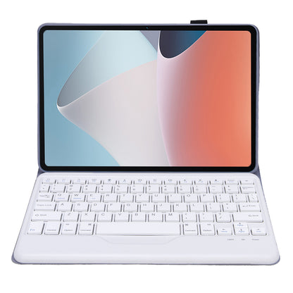 OP12-B For Oppo Pad Air 10.4-inch Protective Case with Removable Bluetooth Keyboard Anti-Drop Leather Stand Cover
