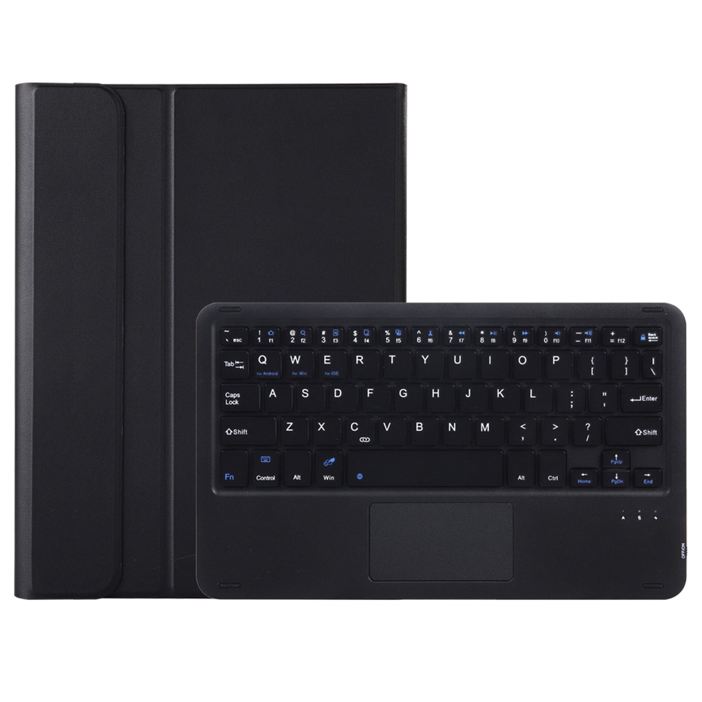 OP12-AS For Oppo Pad Air 10.4-inch PU Leather Anti-Scratch Case 3-Color Backlit Bluetooth Keyboard with TouchPad