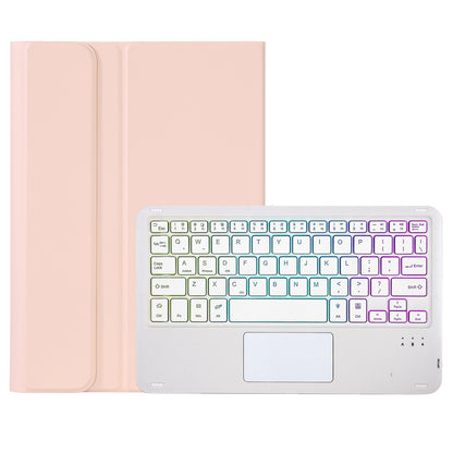 OP12-AS For Oppo Pad Air 10.4-inch PU Leather Anti-Scratch Case 3-Color Backlit Bluetooth Keyboard with TouchPad