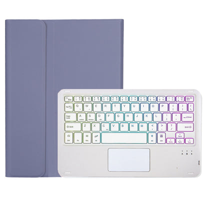 OP12-AS For Oppo Pad Air 10.4-inch PU Leather Anti-Scratch Case 3-Color Backlit Bluetooth Keyboard with TouchPad