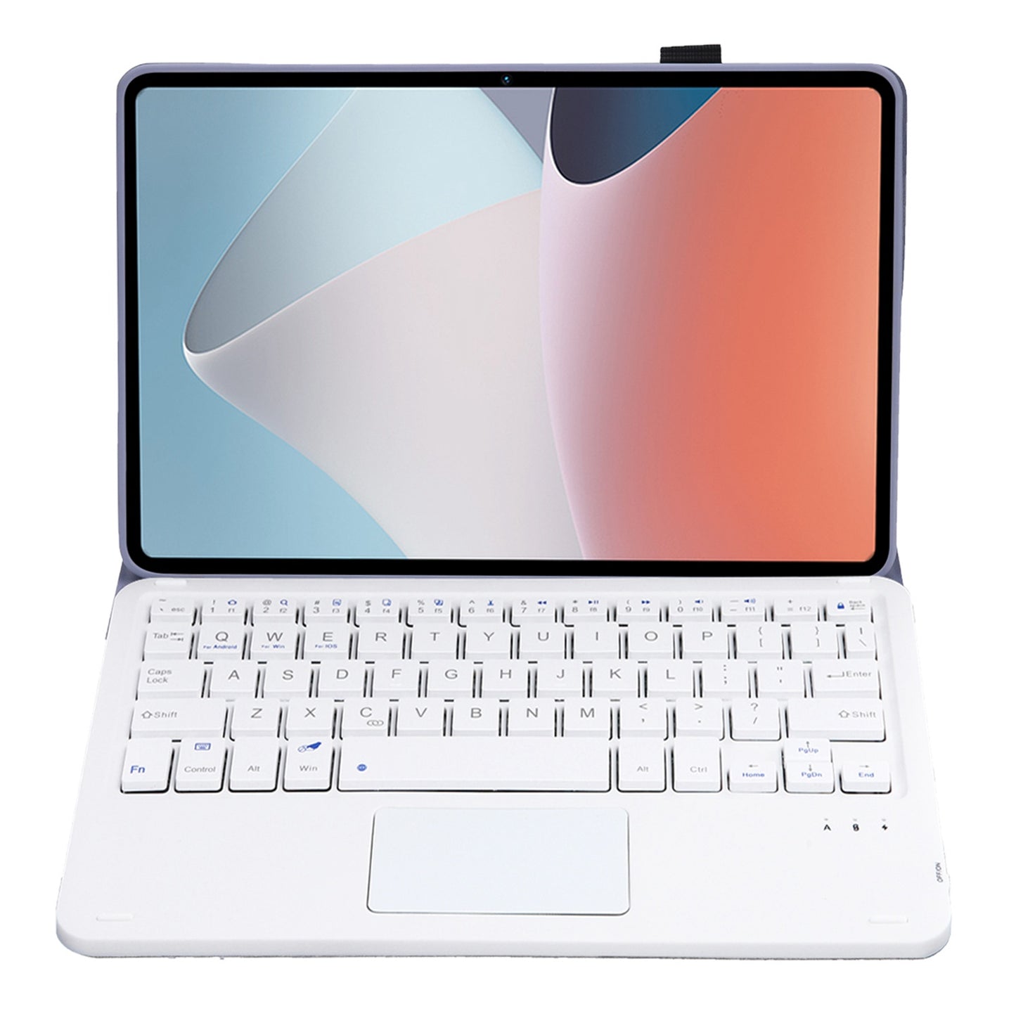 OP12-A For Oppo Pad Air 14-inch Shockproof Stand Case + Bluetooth Keyboard with TouchPad Protective Leather Folio Flip Cover
