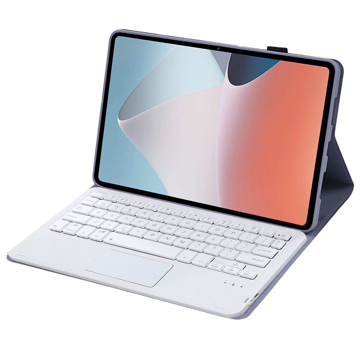 OP12-A For Oppo Pad Air 14-inch Shockproof Stand Case + Bluetooth Keyboard with TouchPad Protective Leather Folio Flip Cover