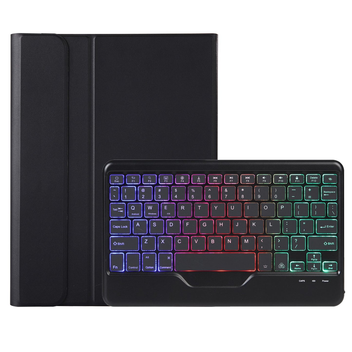 OP11-BS For Oppo Pad 11-inch Detachable Bluetooth Keyboard Case with 3-Color Backlit PU Leather+TPU Protective Cover