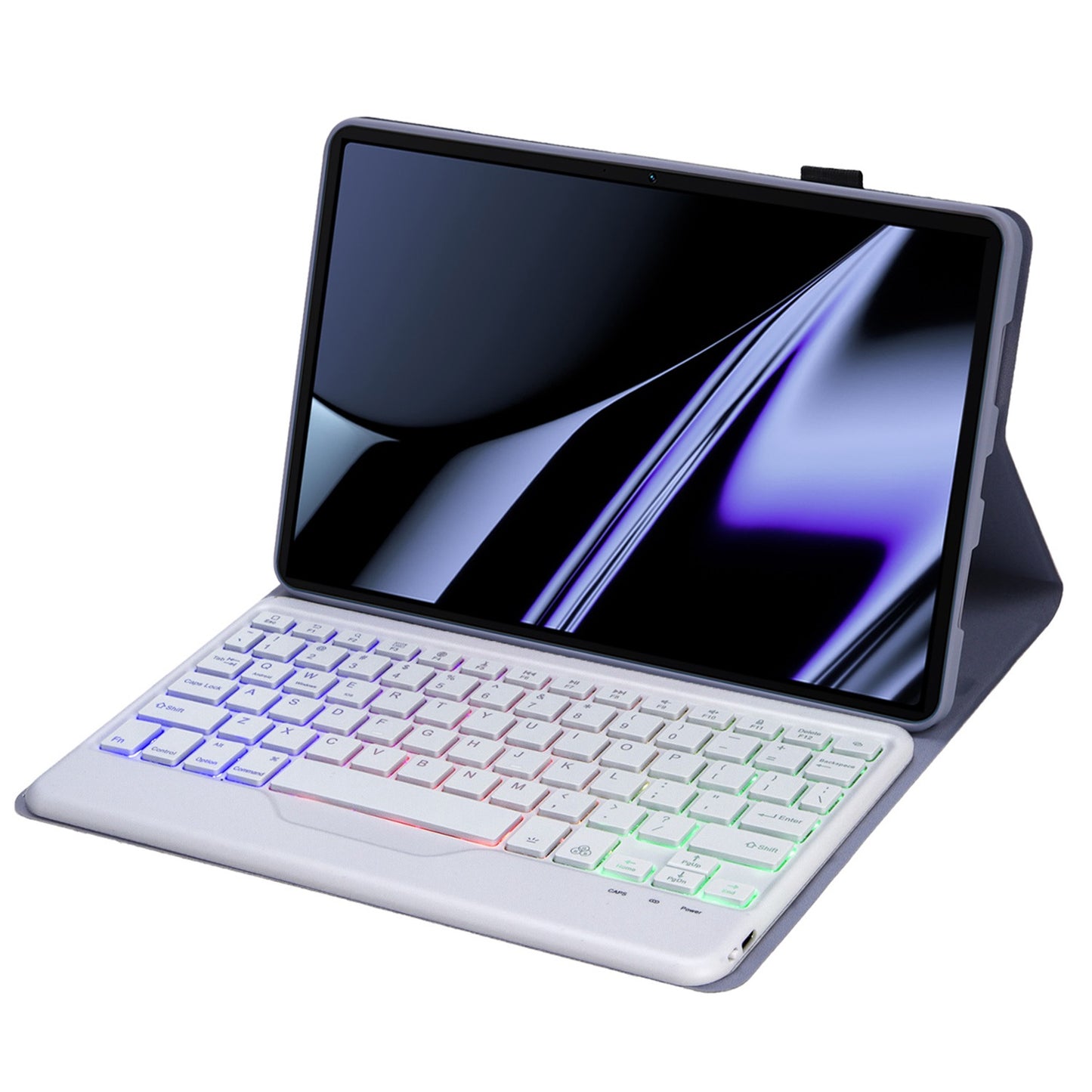 OP11-BS For Oppo Pad 11-inch Detachable Bluetooth Keyboard Case with 3-Color Backlit PU Leather+TPU Protective Cover