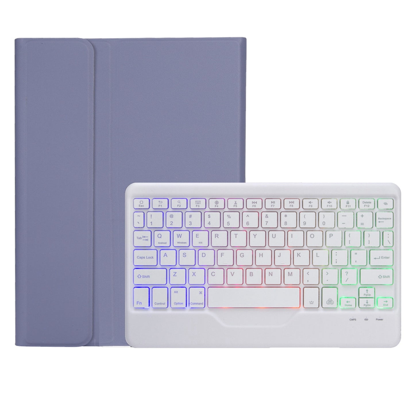 OP11-BS For Oppo Pad 11-inch Detachable Bluetooth Keyboard Case with 3-Color Backlit PU Leather+TPU Protective Cover
