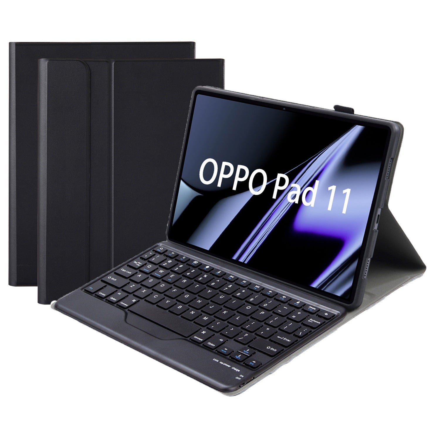 OP11-B For Oppo Pad 11-inch Scratch Resistant Case with Detachable Bluetooth Keyboard PU Leather+TPU Protective Cover