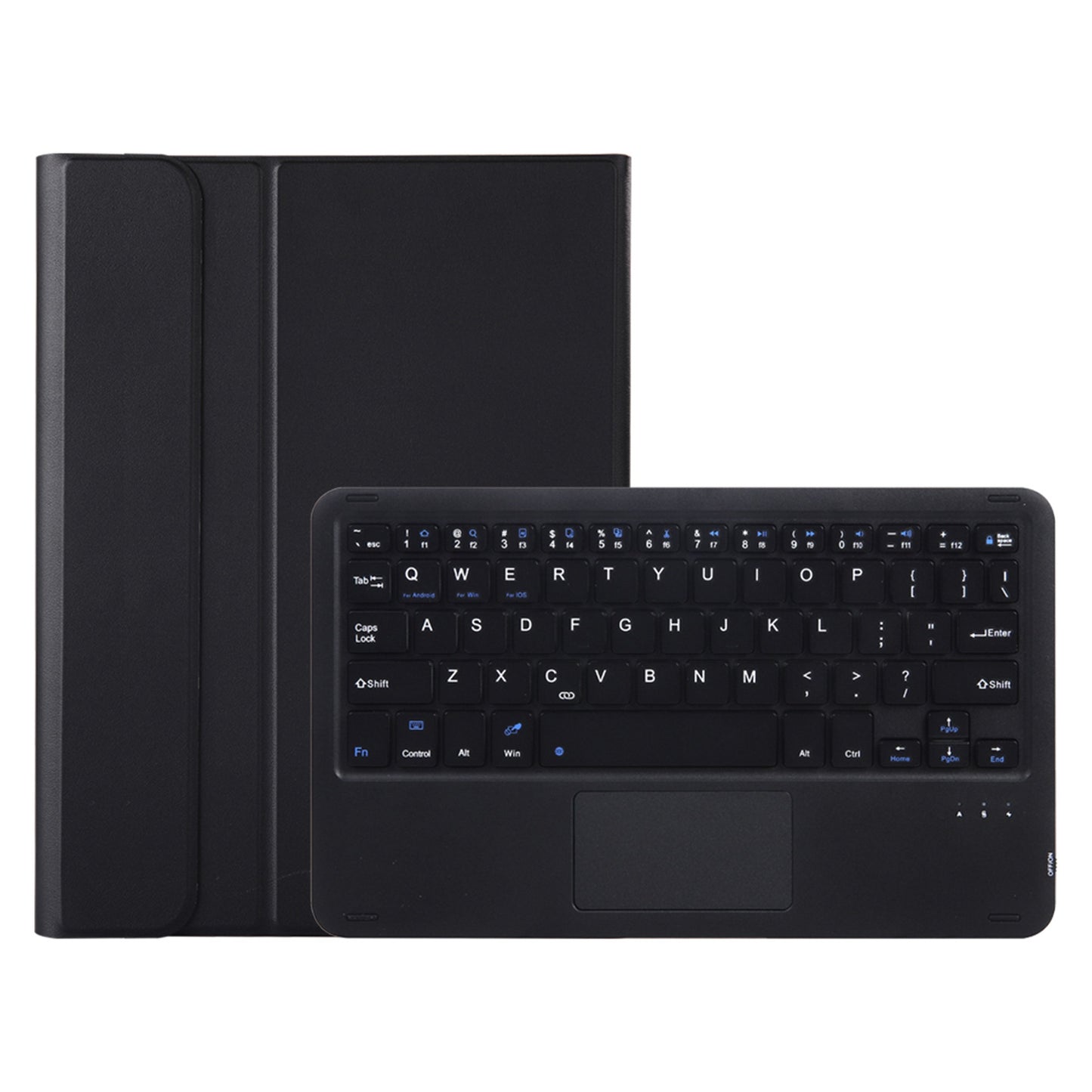 OP11-AS For Oppo Pad 11-inch PU Leather Protective Case + Detachable Bluetooth Keyboard with 3-Color Backlit  / TouchPad
