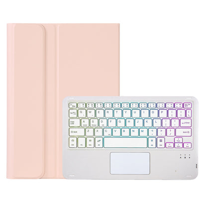 OP11-AS For Oppo Pad 11-inch PU Leather Protective Case + Detachable Bluetooth Keyboard with 3-Color Backlit  / TouchPad