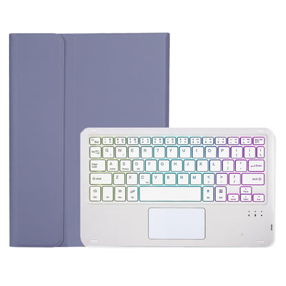 OP11-AS For Oppo Pad 11-inch PU Leather Protective Case + Detachable Bluetooth Keyboard with 3-Color Backlit  / TouchPad