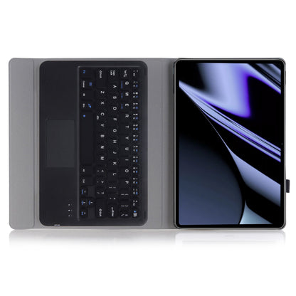 OP11-A For Oppo Pad 11-inch Shockproof Leather Case + Bluetooth Keyboard with TouchPad Anti-Fall Stand Cover
