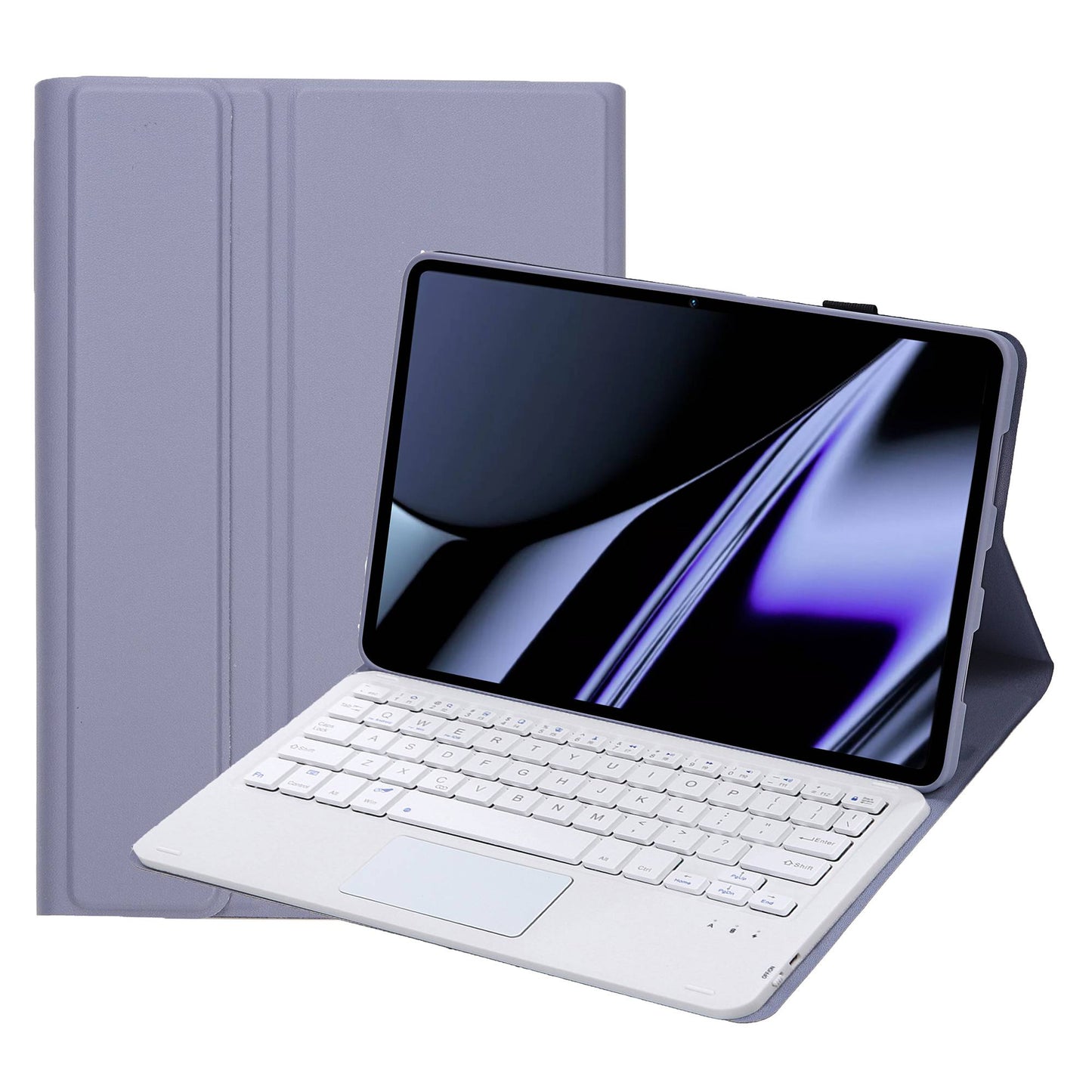 OP11-A For Oppo Pad 11-inch Shockproof Leather Case + Bluetooth Keyboard with TouchPad Anti-Fall Stand Cover