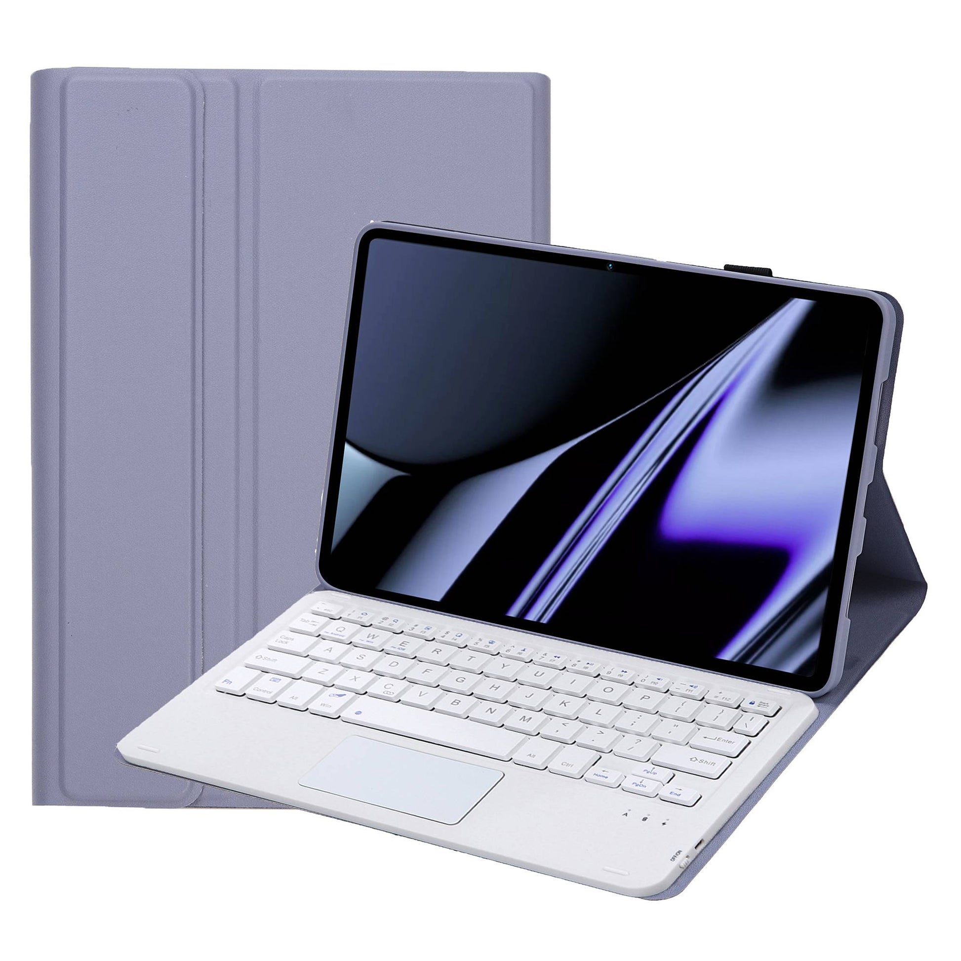 OP11-A For Oppo Pad 11-inch Shockproof Leather Case + Bluetooth Keyboard with TouchPad Anti-Fall Stand Cover