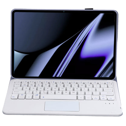 OP11-A For Oppo Pad 11-inch Shockproof Leather Case + Bluetooth Keyboard with TouchPad Anti-Fall Stand Cover